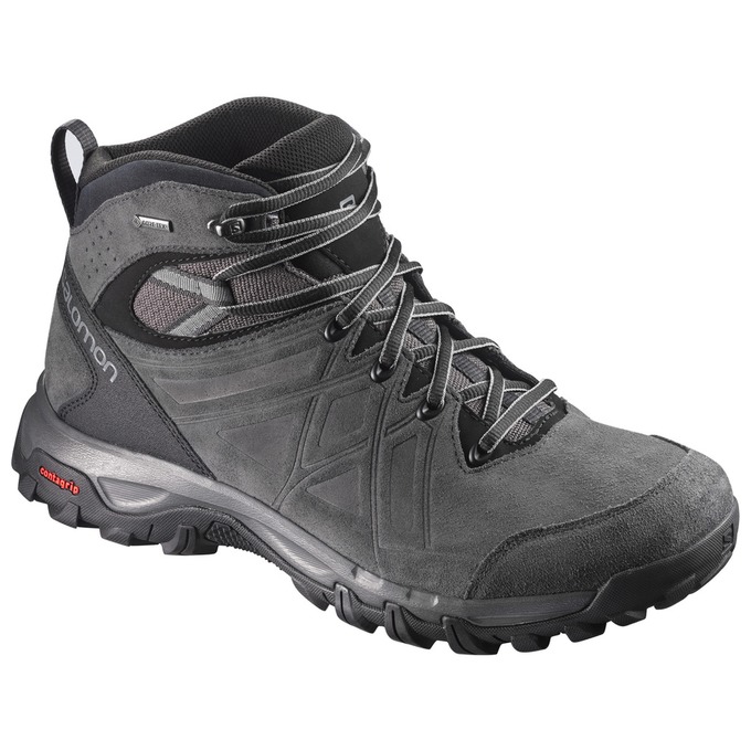 Chaussures De Randonnée Salomon Homme Noir - Salomon EVASION 2 MID LTR GTX® - France (7289-GWARK)